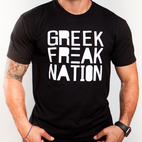 Greek Freak Nation Black Tee