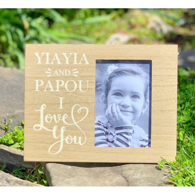 Photo Frame – Yiayia and Papou I Love You