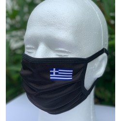 Black Face Mask With Greek...