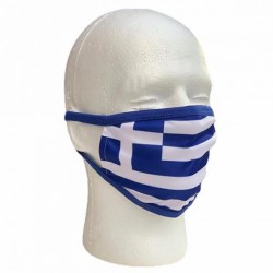 Greek Flag Face Mask with...