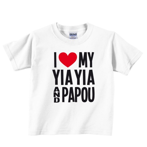 I Love My Yia Yia And Papou Toddler Tee